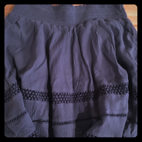 Blue flowy skirt - Picture 1 of 3